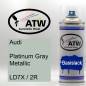 Preview: Audi, Platinum Gray Metallic, LD7X / 2R: 400ml Sprühdose, von ATW Autoteile West.